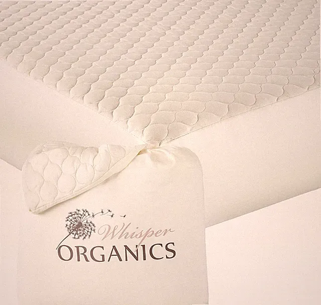 100 Cotton Organic Mattress Pad Queen Ivory