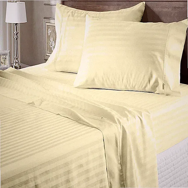 Twin Size Bedding Things 100% Cotton 1000 - 1200 Thread Count Stripe Colors