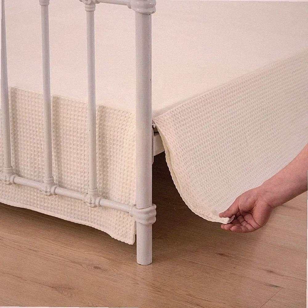 xuan dian Twin Bed Skirt - Twin Size Bed Skirts 18 Inch Drop with Split Corne...